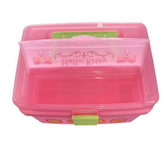 2008 Sanrio Hello Kitty Plastic Cosmetic Carrying Case Caboodle RARE - Picture 6 of 13